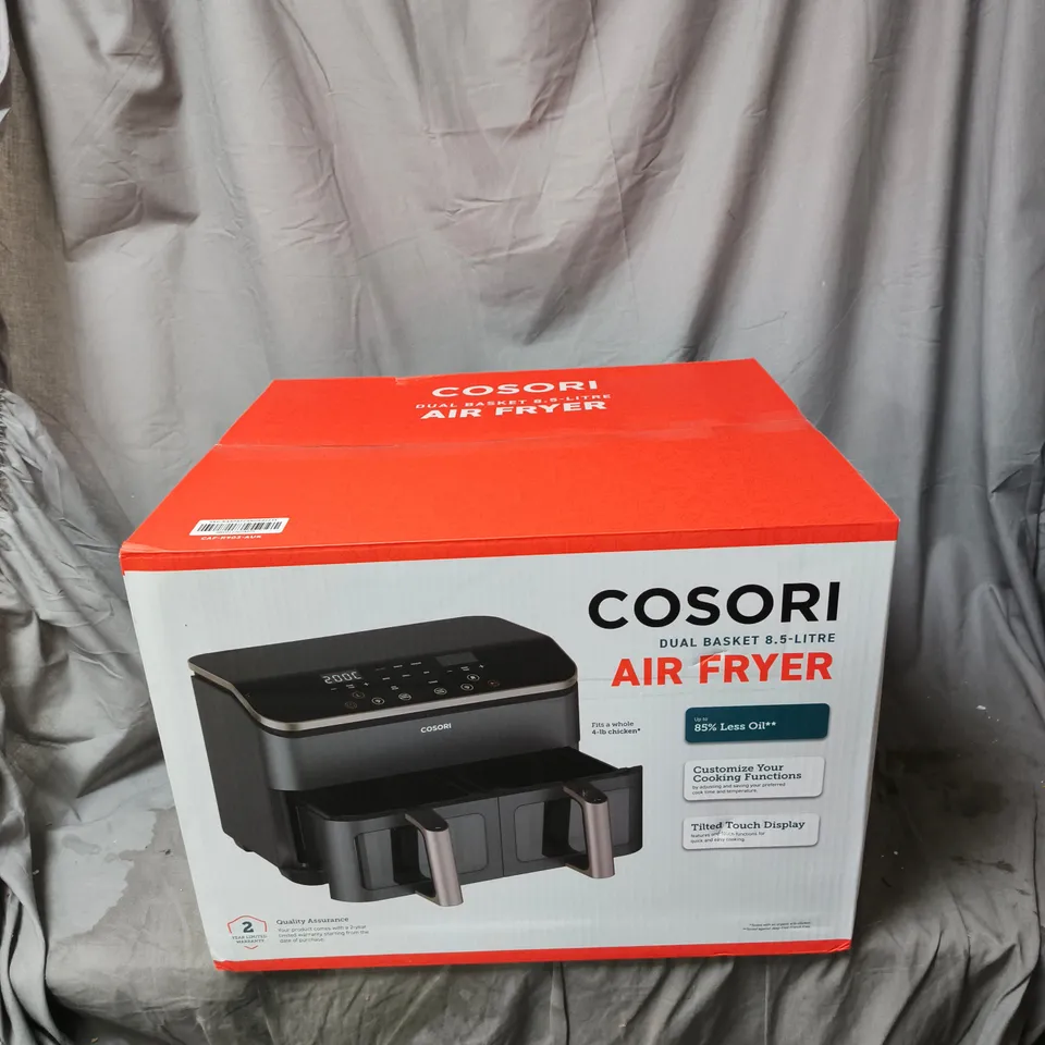 Cosori Dual Basket Air Fryer 8.5 Litre – Boxed