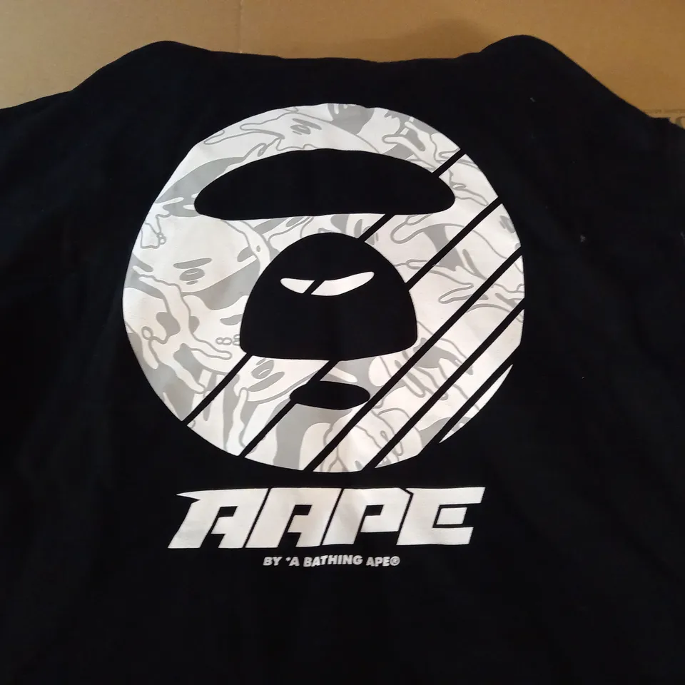 ASPE BY BATHING APE BLACK HOODIE - S