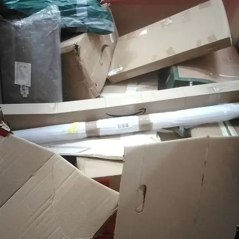 A PALLET CONTAINING ASSORTED HOUSEHOLD GOODS AND PRODUCTS TO INCLUDE;AIR COOLER, BOXED FURNITURE ETC