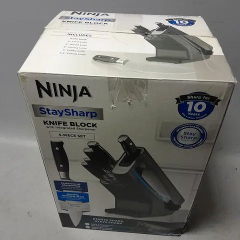 BOXED NINJA STAYSHARP KNIFE BLOCK 