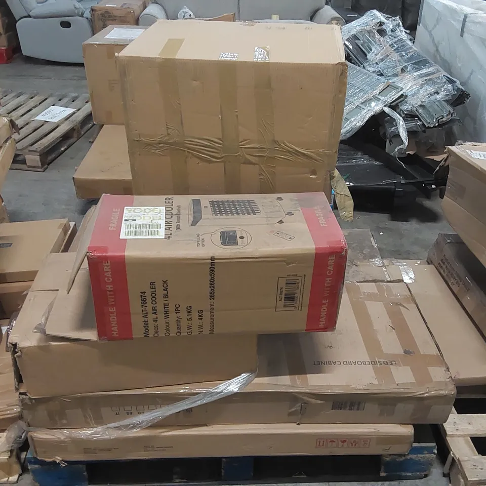 PALLET OF ASSORTED FURNITURE PARTS 