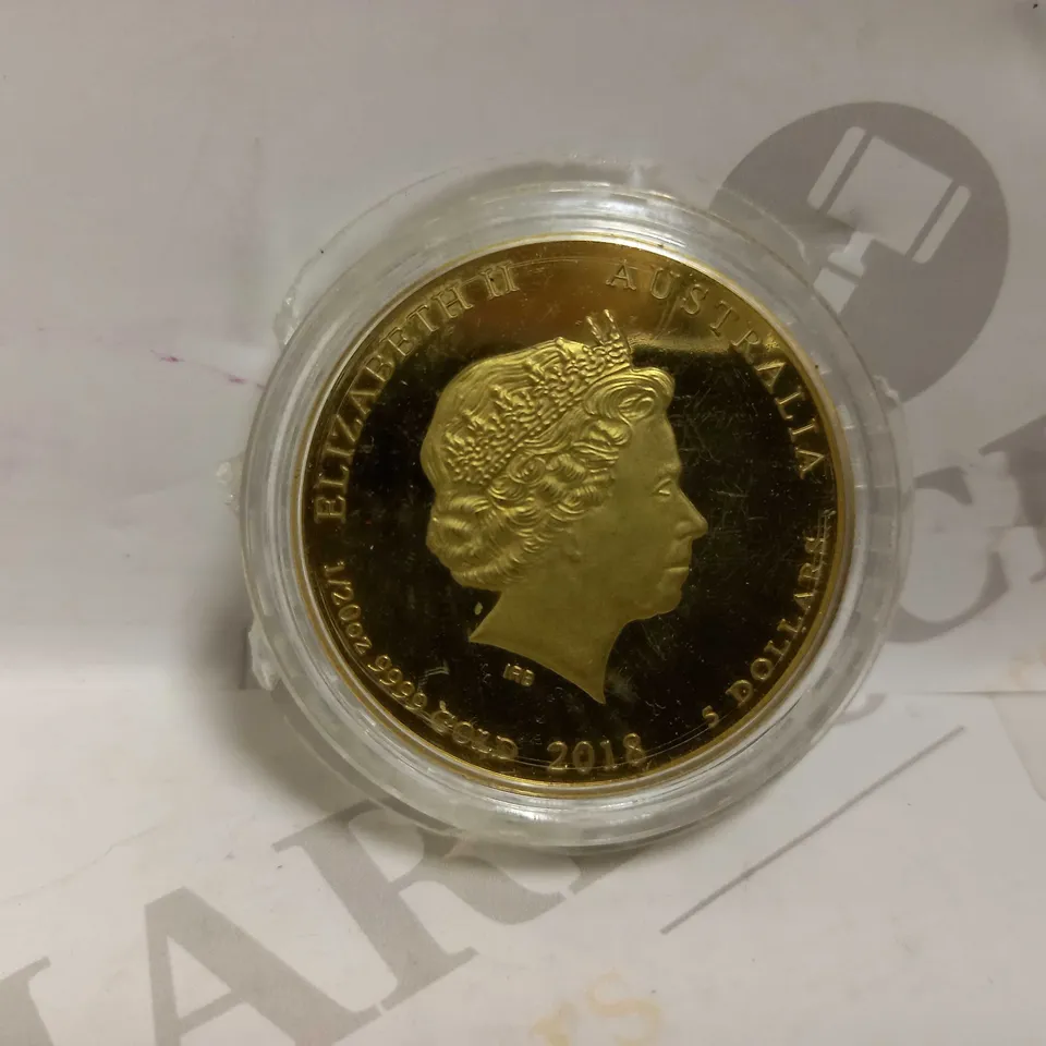 YEAR OF THE DOG AUSTRALIAN 5 DOLLAR 2018 COIN