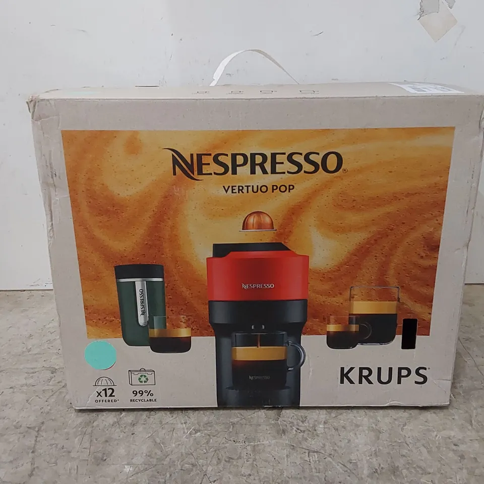 BOXED NESPRESSO VERTUO POP COFFEE MACHINE (1 BOX)