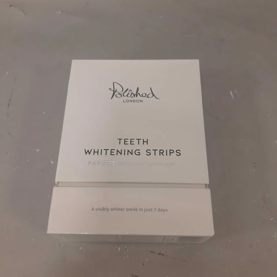 POLISHED LONDON TEETH WHITENING STRIPS 28 DAY PLAN WITH WHITENING PEN