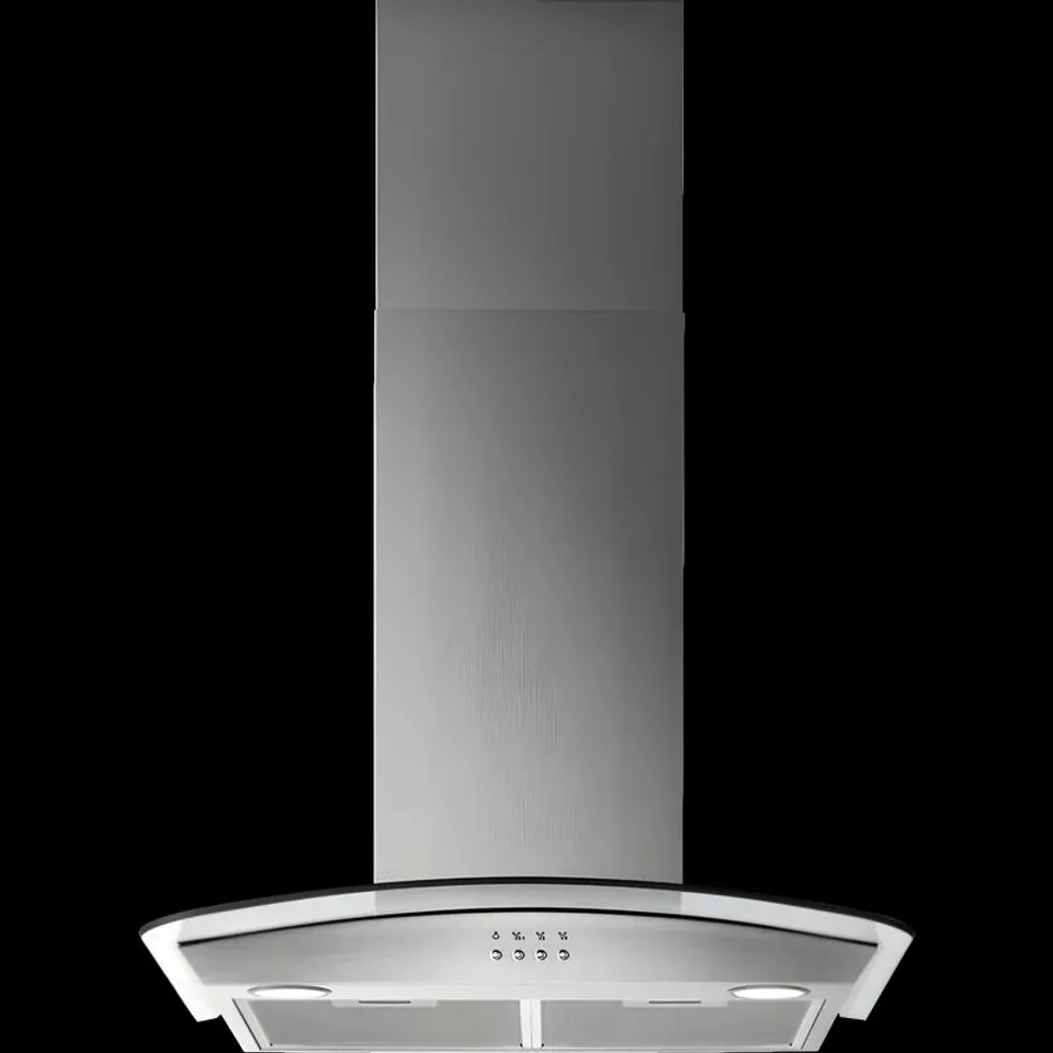 BRAND NEW BOXED ELECTROLUX EFL396A CURVED GLASS 60cm COOKER HOOD - STAINLESS STEEL