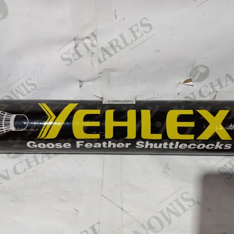 YEHLEX PREMIERSHIP GRADE GOOSE FEATHER SHUTTLECOCK - WHITE SPEED 78