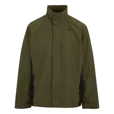 BRAND NEW REGATTA HOODED WATERPROOF JACKET MATT II IN OLIVE - 5XL