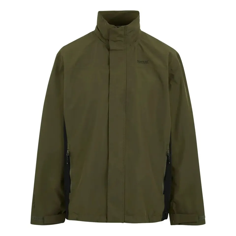 BRAND NEW REGATTA HOODED WATERPROOF JACKET MATT II IN OLIVE - 4XL