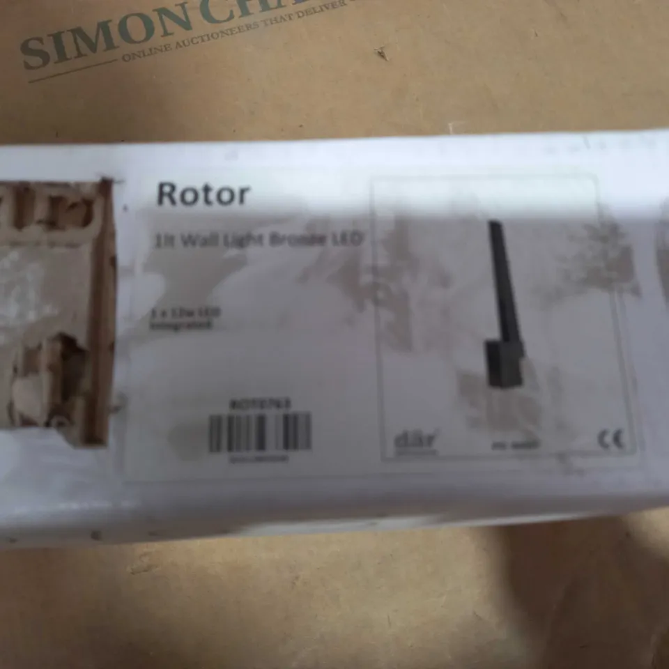 ROTOR 1LT WALL LIGHT BRONZE LED
