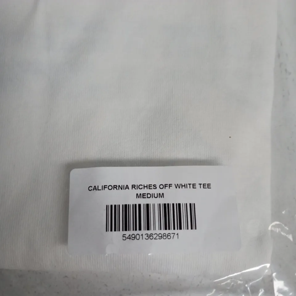 CALIFORNIA RICHES OFF-WHITE TEE – MEDIUM