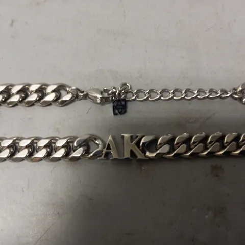 BOXED ABBOTT LYON CUSTOM INITIAL CHAIN NECKLACE IN SILVER