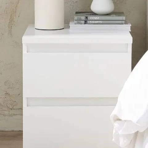 LISSON 2 DRAWER BEDSIDE TABLE