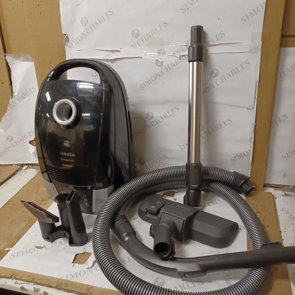 MIELE COMPACT C2 POWERLINE CYLINDER VACUUM CLEANER, BLACK