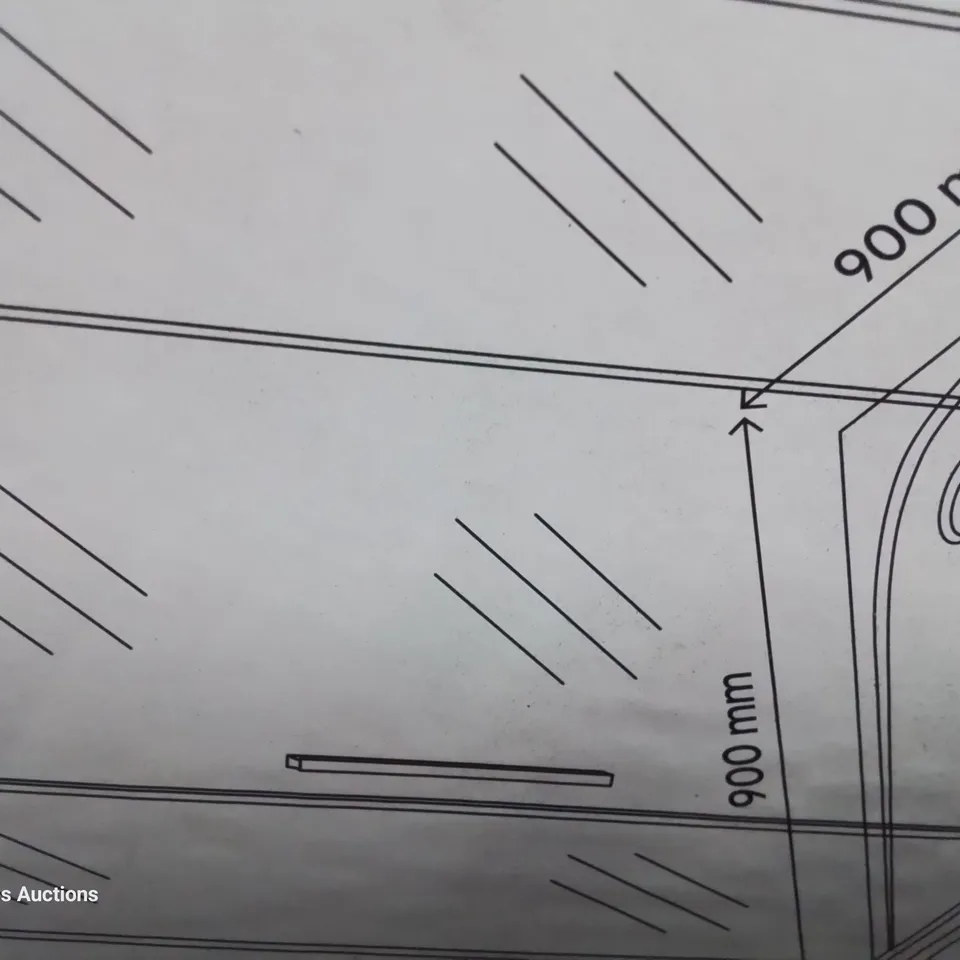 BOXED EZII PENTAGONAL SHOWER ENCLOSURE 90cm (2 boxes)