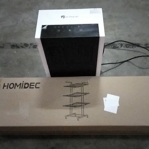 PALLET OF ASSORTED PRODUCTS TO INCLUDE; HOMIDEC THREE TIER UNIT, DR PREPARE, NEEWER OVERHEAD TABLETOP MOUNT STAND