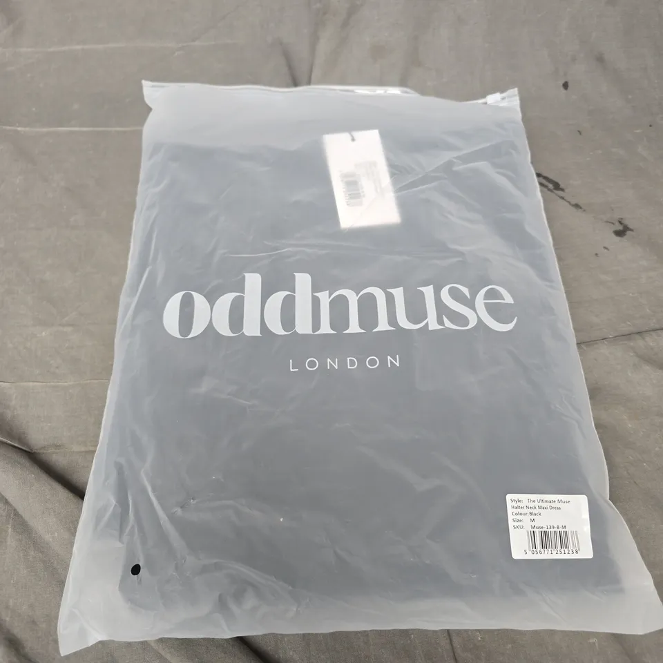 ODDMUSE THE ULTIMATE MUSE HALTER NECK MAXI DRESS - SIZE M