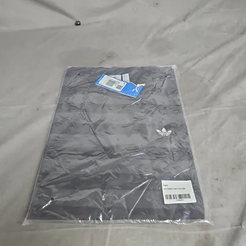 ADIDAS ORIGINALS STRIPED SHORT SLEEVE TEE – BLACK/CARBON, UK SIZE L