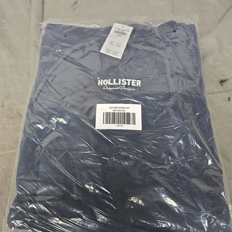 HOLLISTER ORIGINAL DESIGN LOGO HOODIE SIZE L