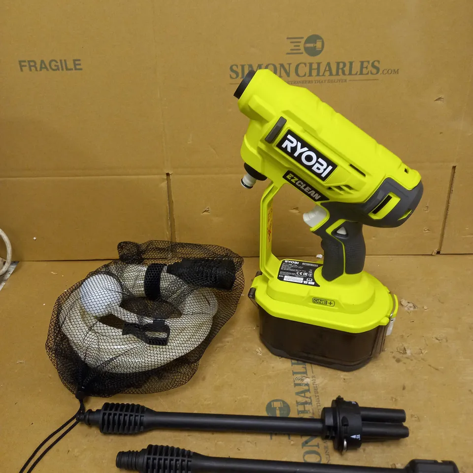 RYOBI 18V ONE+ CORDLESS EZCLEAN POWER WASHER