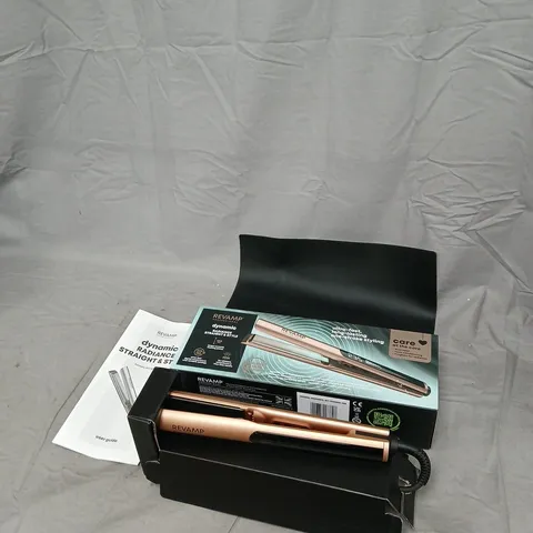 REVAMP PROFESSIONAL DYNAMIC RADIANCE STRAIGHT & STYLE CERAMIC HAIR STRAIGHTENER