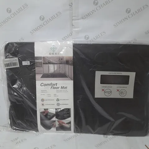 SEALED DEXI COMFORT FLOOR MAT IN BLACK - 20" X 32"