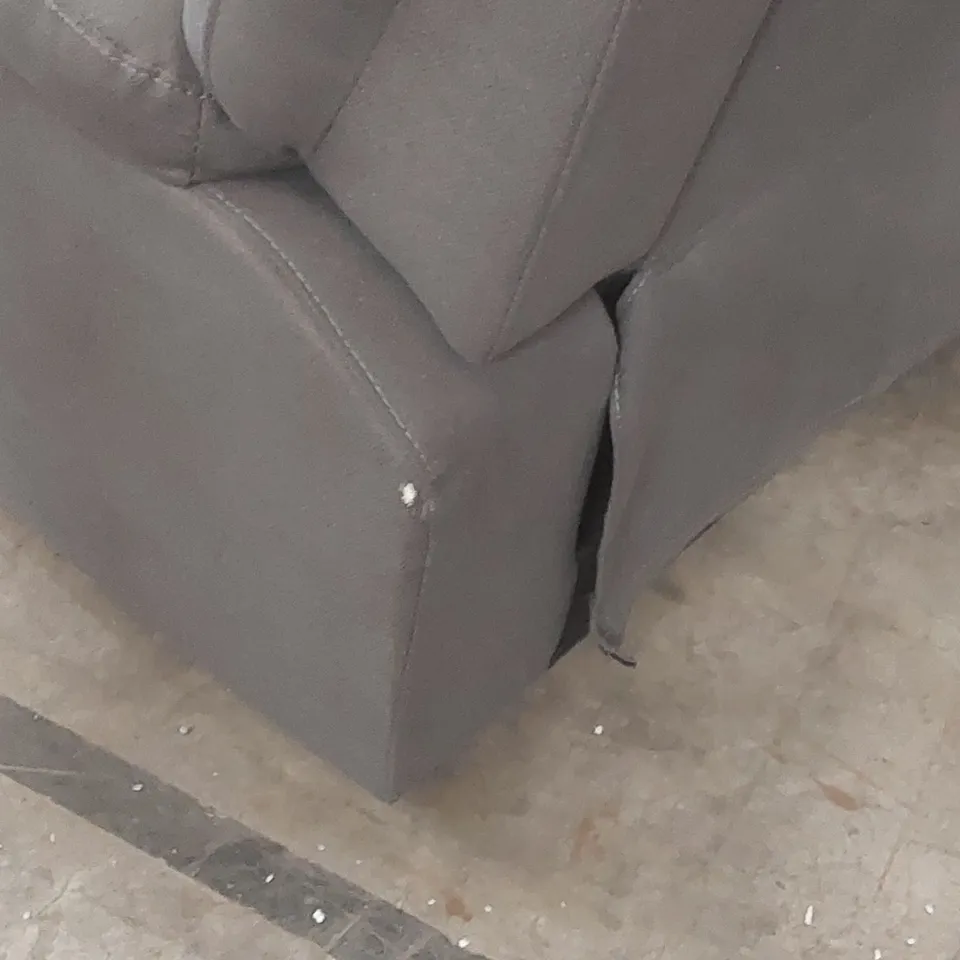 QUALITY DESIGNER FABRIC UPHOLSTERED MANUAL RECLINING ARMCHAIR 