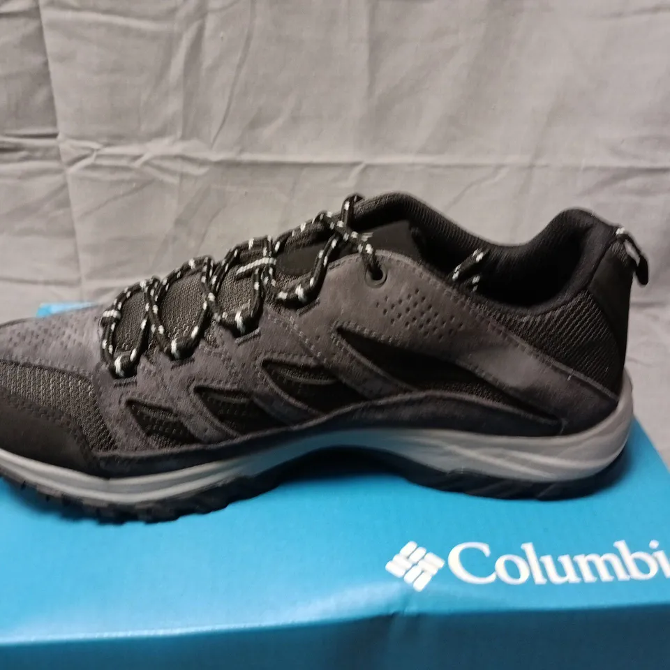 BOXED COLUMBIA CRESTWOOD MEN'S HIKING SHOES - GREY/BLACK, UK 10