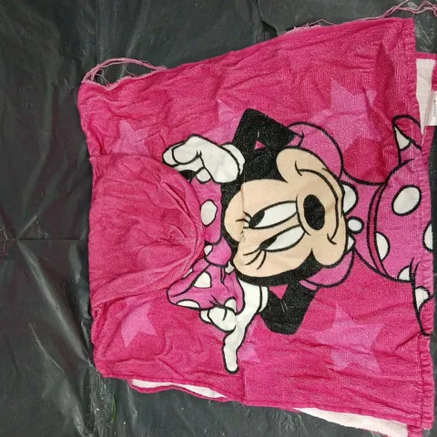MINNIE MOUSE STAR HOODED PONCHO TOWEL