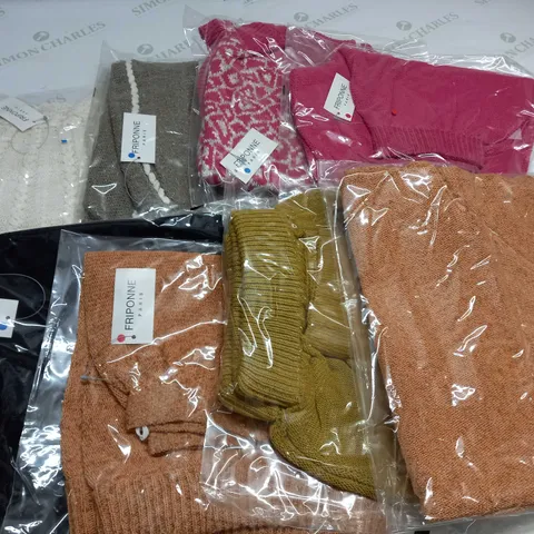 LOT OF 8 ASSORTED BAGGED FRIPONNE CLOTHING ITEMS - VARIOUS SIZES