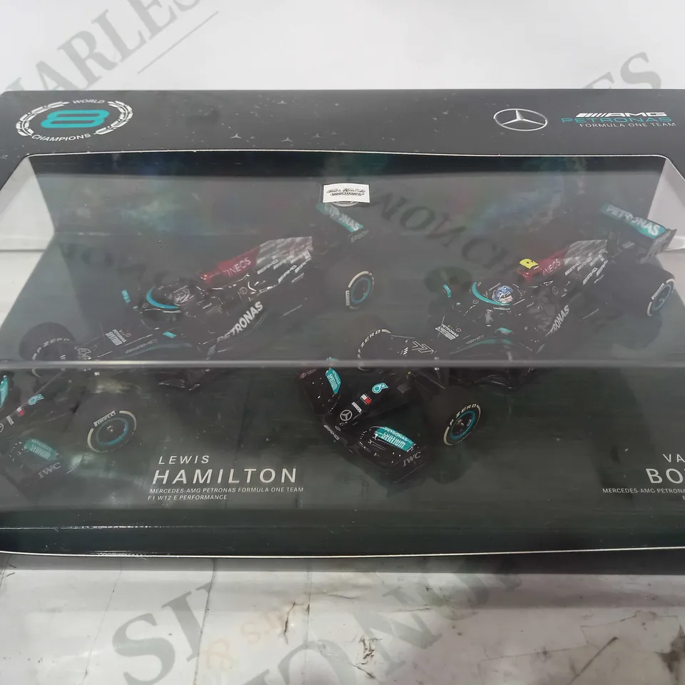 FORMULA ONE MERCEDES-AMG PATRONAS TEAM 1:43 SCALE METAL MODEL SET - 8 TIME CONSTRUCTOR CHAMPIONS