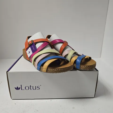 LOTUS SEVILLA ULP263 BRIGHT MULTI WOMEN'S SANDALS UK 6