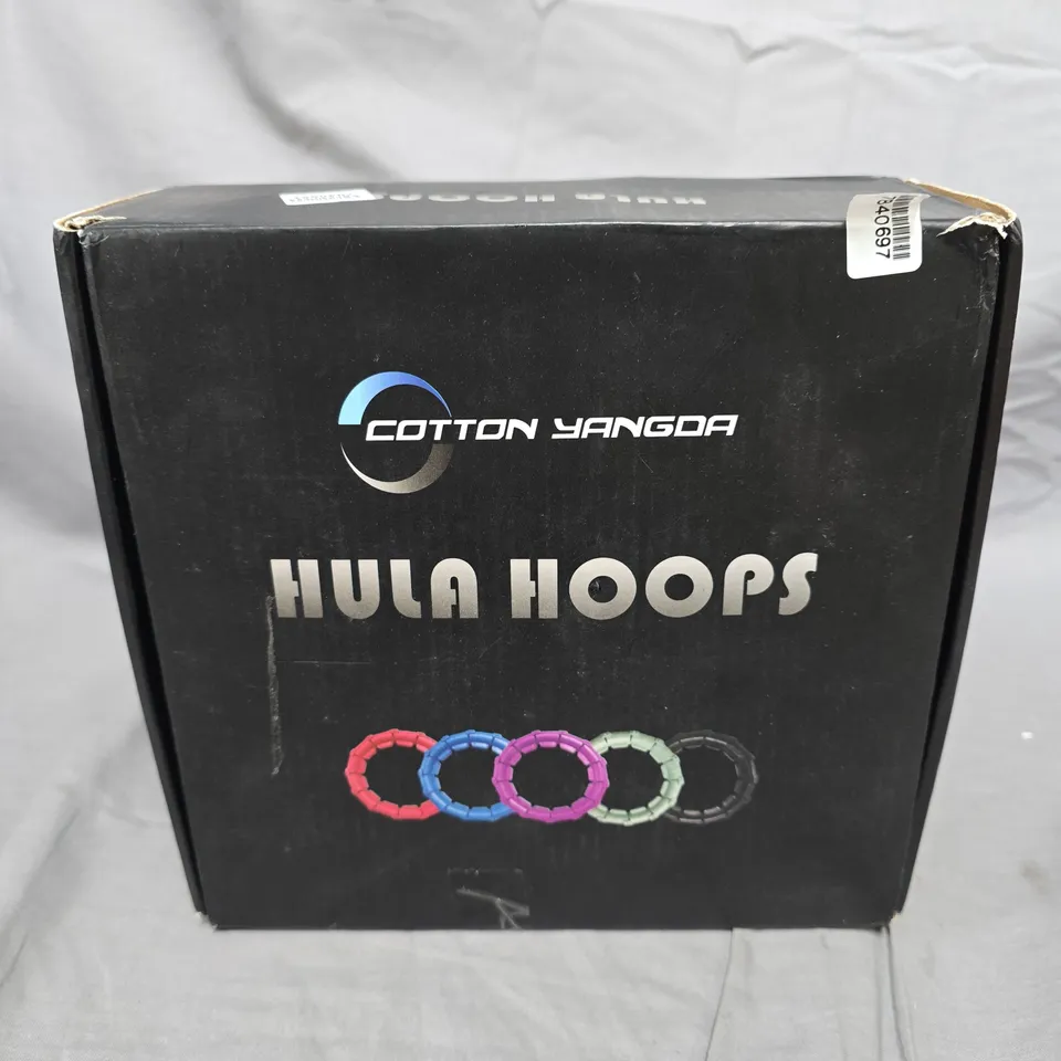COTTON YANGDA HULA HOOPS – TURQUOISE MODULAR HOOP SEGMENTS (BOXED)