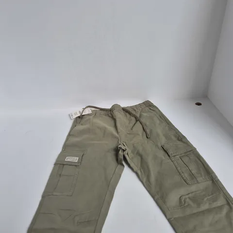 ZARA CARGO JOGGER PANTS – MEN'S, UK 31, OLIVE
