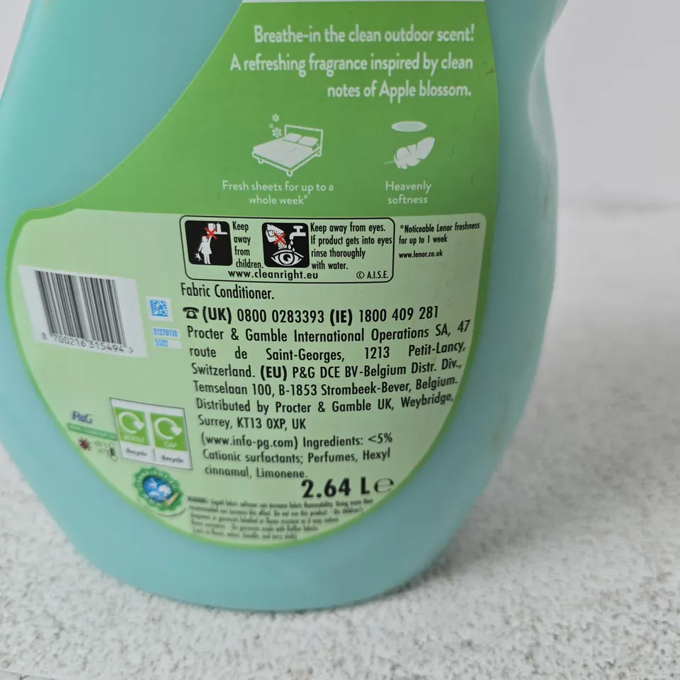 LENOR FABRIC CONDITIONER – XL PACK, 2.64 L BOTTLE