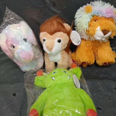 APPROXIMATELY 10 ASSORTED PLUSH TOYS IN VARIOUS DESIGNS 