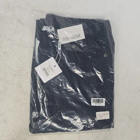 BAGGED PURE & NATURAL PANTS IN DARK DENIM SIZE 12