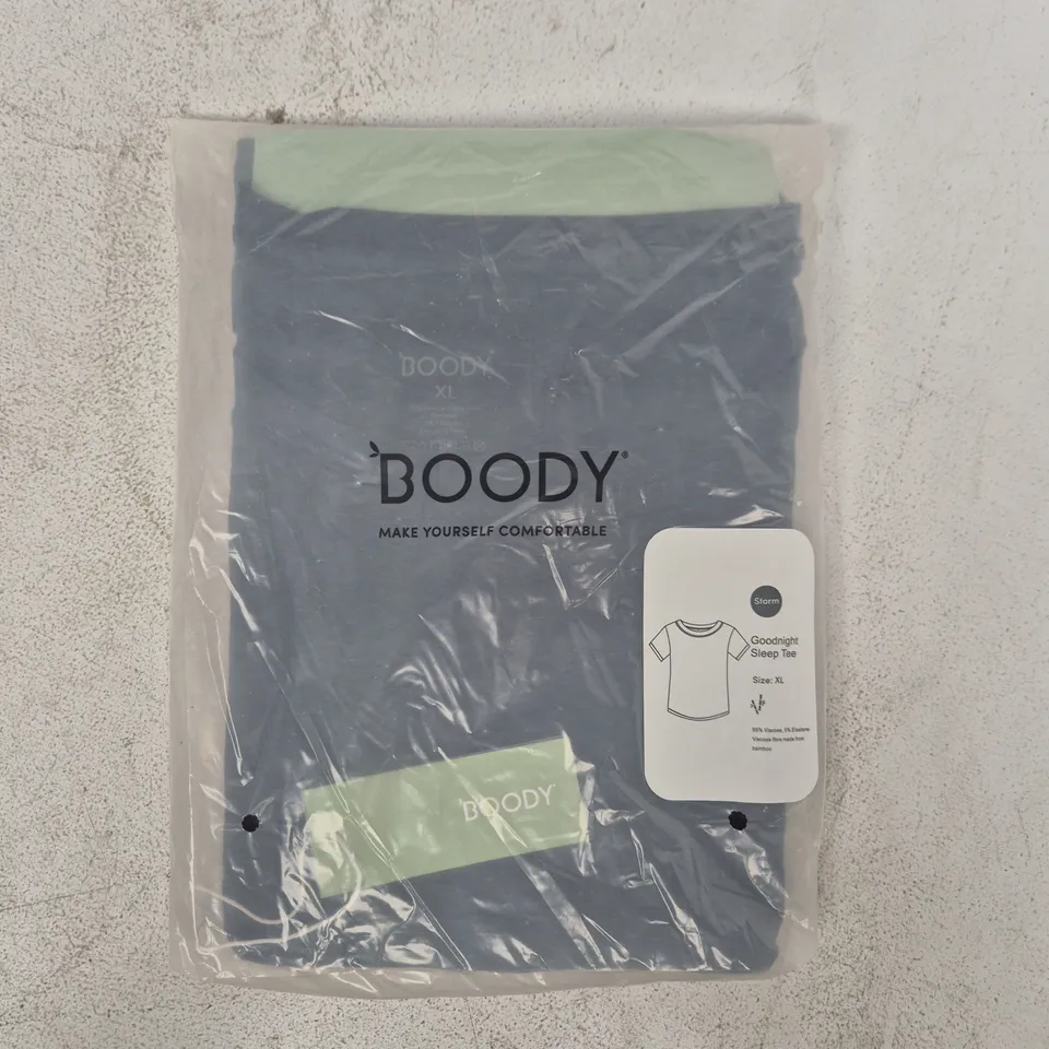 BAGGED BOODY GOODNIGHT SLEEP TEE IN STORM SIZE XL