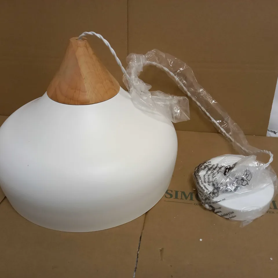 BRAND NEW DAR LIGHTING GAUCHO WHITE FINISH PENDANT