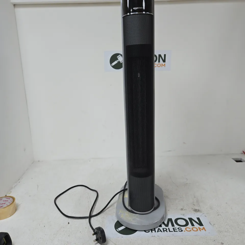 AMAZON BASICS TOWER HEATER – 2200W, 230–240V, OSCILLATING, WITH TIMER