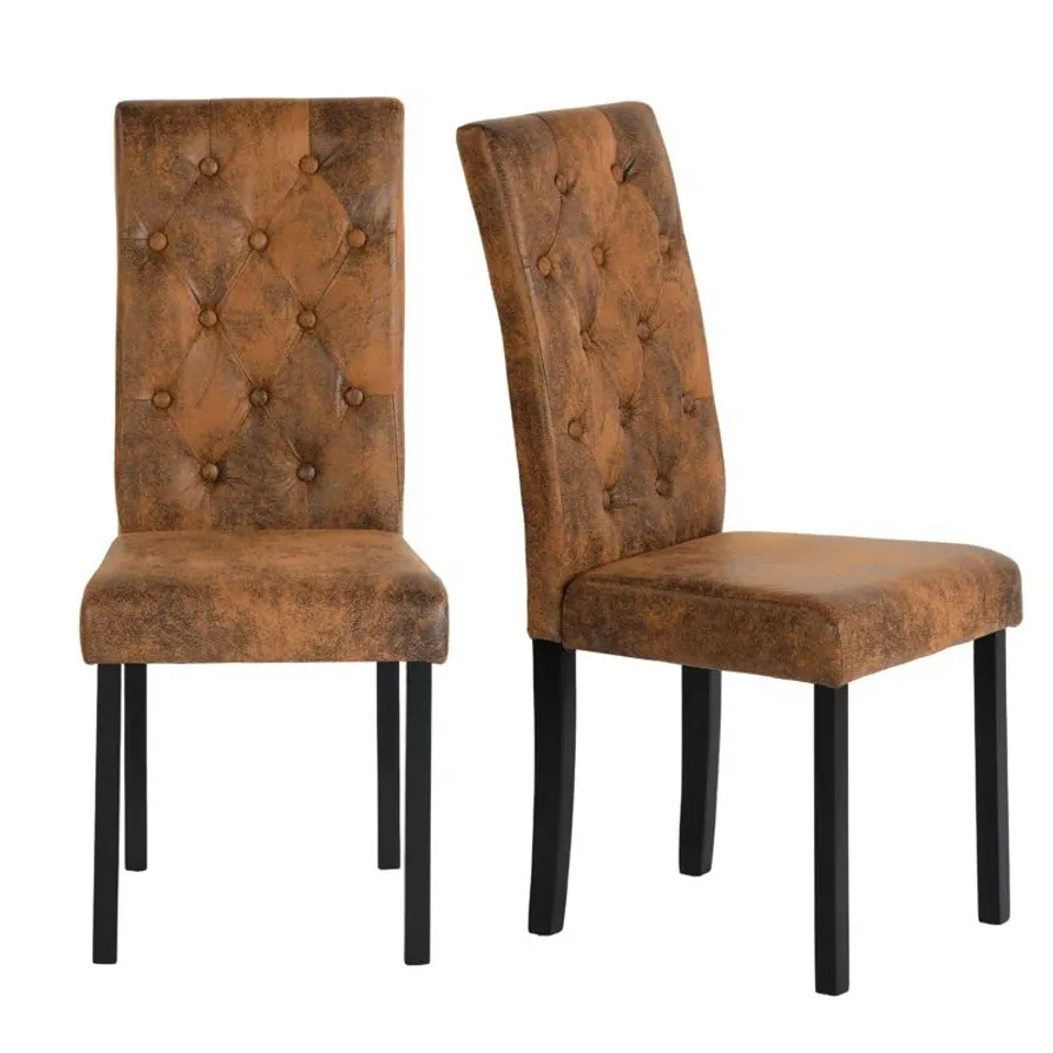 BOXED ABDULAMEER UPHOLSTERED DINING CHAIRS (SET OF 2)