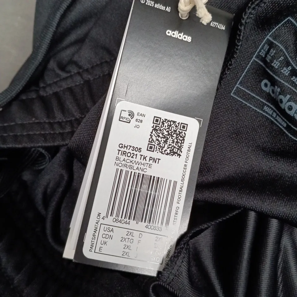 ADIDAS TIRO21 TRACK PANTS – BLACK/WHITE, UK 2XL