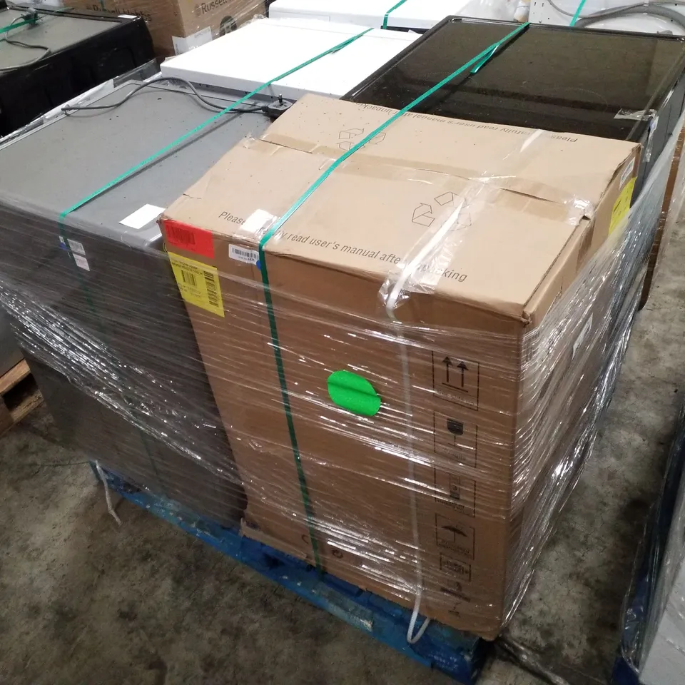 PALLET OF APPROXIMATELY 4 UNPROCESSED RAW RETURN WHITE GOODS TO INCLUDE;