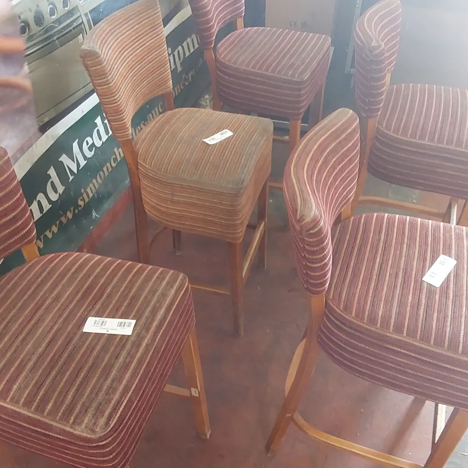 SET OF 5 BAR STOOLS