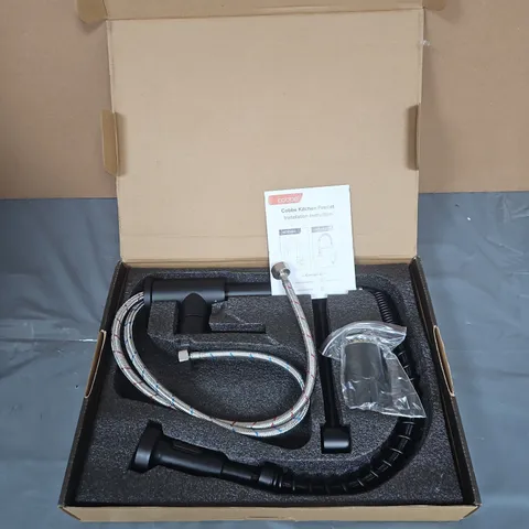 BOXED COBBE KITCHEN FAUCET KC05A01 – WITH BRAIDED HOSES & FITTINGS