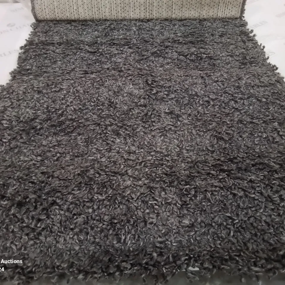 BRAND NEW PACO HOME 450 TRIP 60X100CM ANTHRACITE RUG