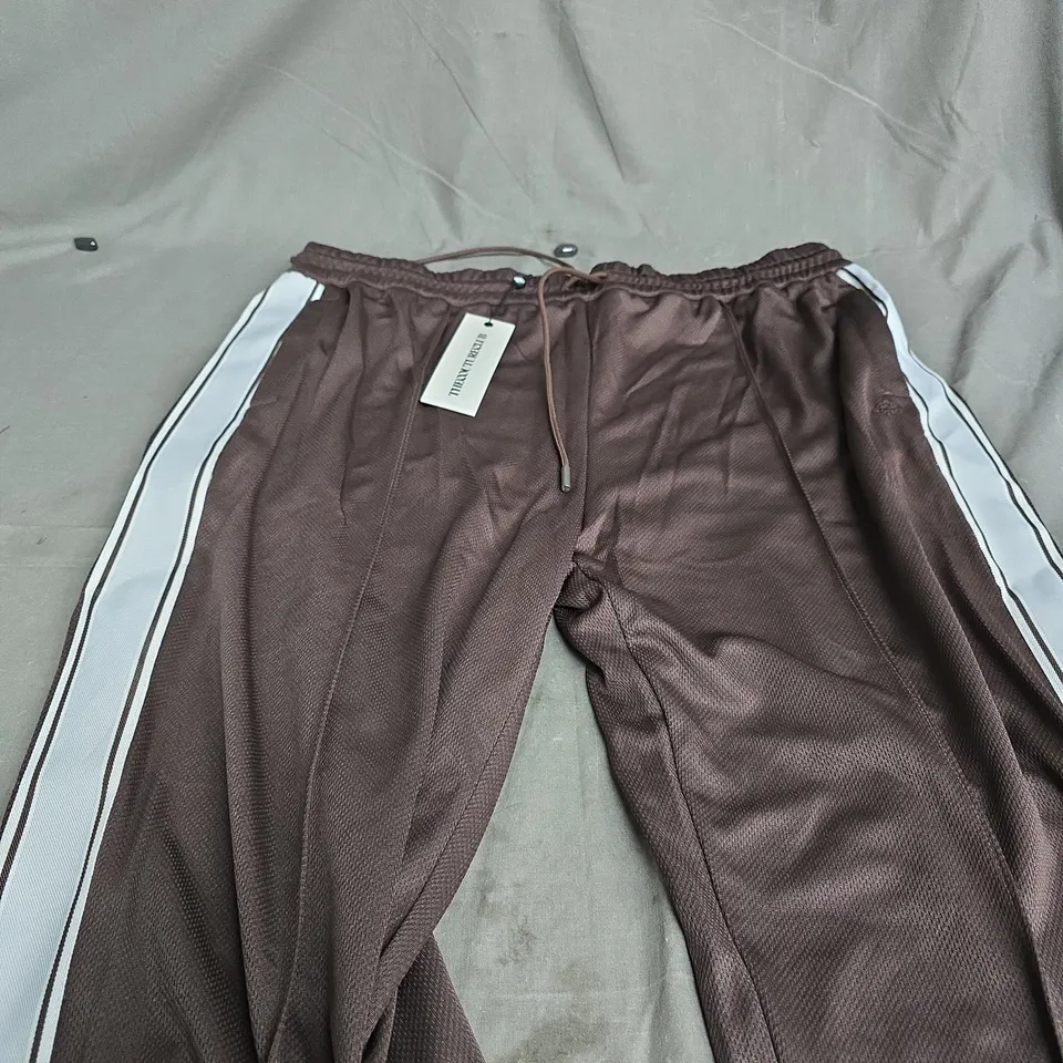 THE COUTURE CLUB TAPE MESH JOGGER – BROWN, XXL