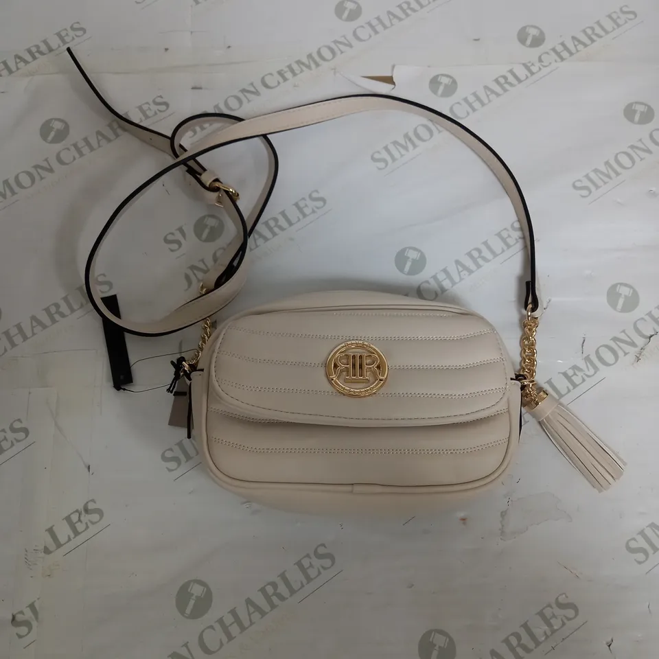 RIVER ISLAND PADDED BEIGE BAG 