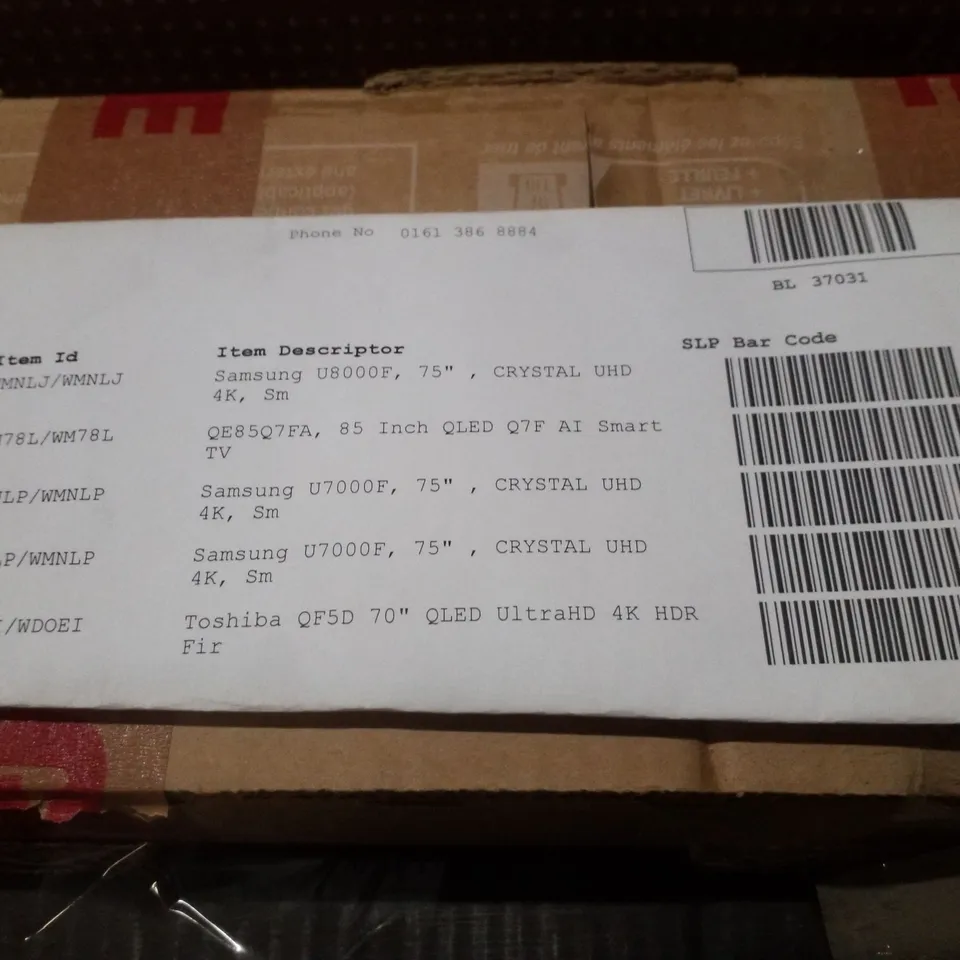 PALLET CONTAINING APPROXIMATELY 5 ASSORTED DAMAGED TVS