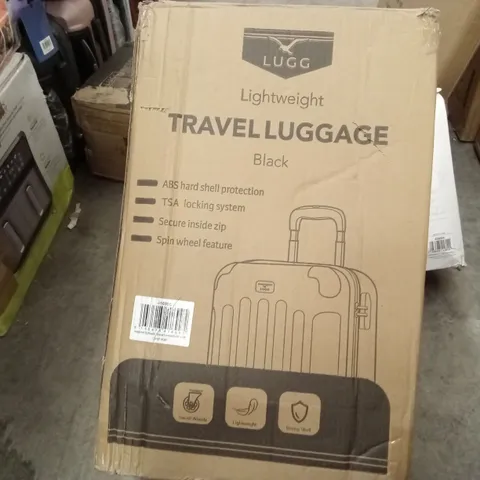 BOXED LUGG - LIGHTWEIGHT TRAVEL LUGGAGE BLACK 