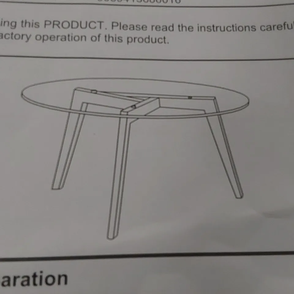 BOXED 3 LEGS COFFEE TABLE (1 BOX)